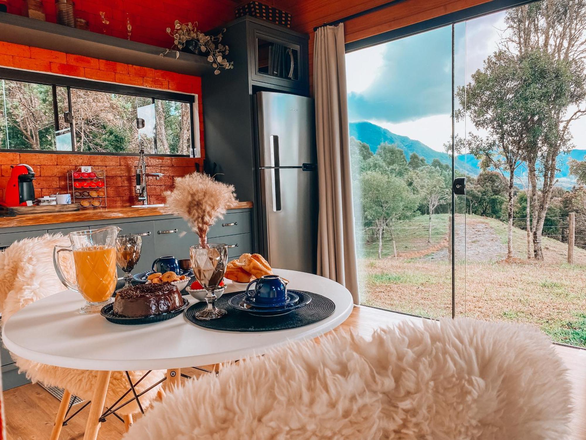 Cabana Romantica Na Serra Com Hidro, Lareira, Lagos E Trilhas Villa Bom Retiro  Exteriör bild