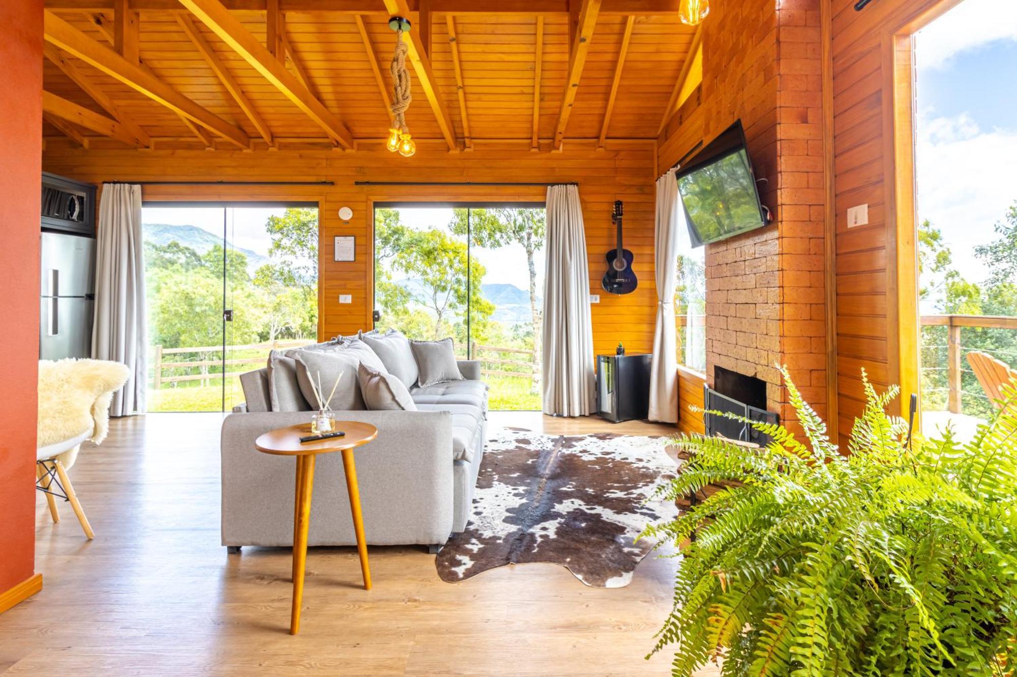 Cabana Romantica Na Serra Com Hidro, Lareira, Lagos E Trilhas Villa Bom Retiro  Exteriör bild